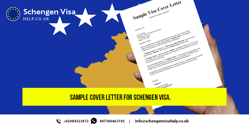 Sample cover letter for Schengen Visa