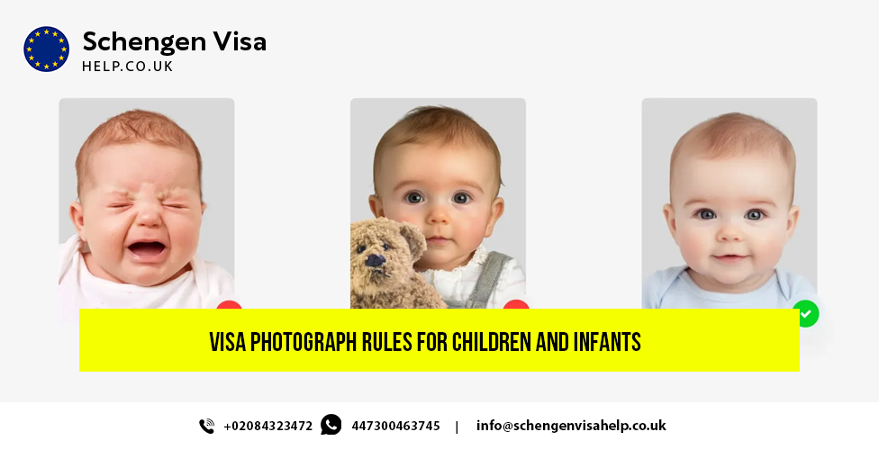 Photograph Rules for Children and Infants for a Schengen visa