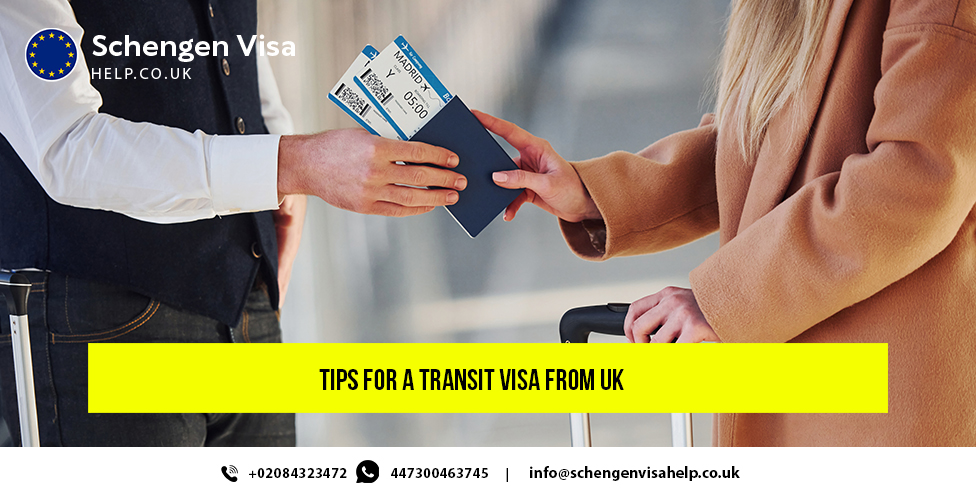 transit visa from UK tips