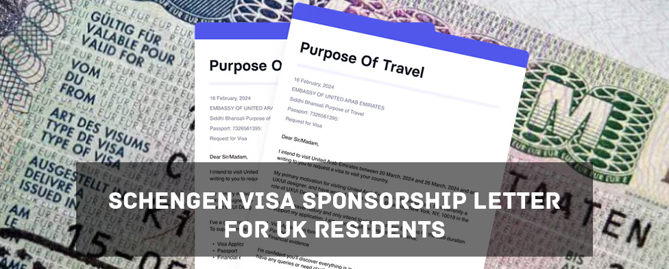 sponsor letter for UK residents
