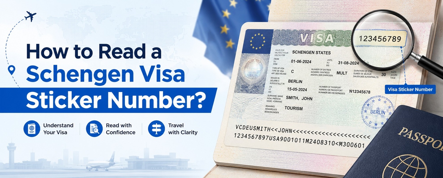 What is the purpose of a Schengen visa Sticker Number